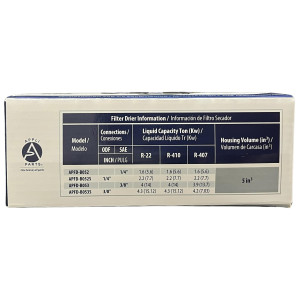 Appli Parts APFD-B053S Filtro Secador 3/8 pulg Bidireccional 053 ODF Soldable Universal para sistemas de Refrigeracion y Aire Acondicionado