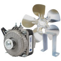 Appli Parts APFM-252E 25W Condenser and Evaporator Fan Motor 220V 60Hz 1.0A, Includes 12in Aluminum Fan Blade and Mounting Base, Universal Replacement for Commercial Refrigeration Units