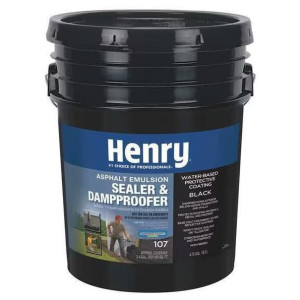 Henry HE107571 Sealer and Dampproofer, 475 gal, Black