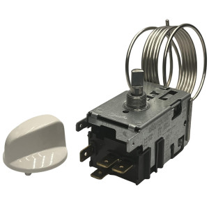 Danfoss 077B7104 Thermostat 2 Doors Refrigerator Defrost control 077B3657 Cold Cut-in +38.3F Cold cut-out -9.4F Warm Cut-in +38.3F Warm Cut-out +9.5F Capillary tube length 39.3in B62  