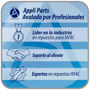 Appli Parts AXF-450-4 17-3/4 in Axial Fan Motor Guard Mounted Fan Blade 220-440 V, 3Ph 50-60Hz 300W, 1600rpm, Universal replacement for Cold Room Evaporators, Condensing Units, Work Temp -22F to 140F