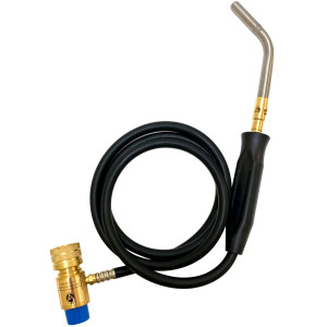 Appli Parts APHT-3W single burner hand torch with 5 ft hose and handle for soldering welding and brazing with map or propane fuel for HVAC and Plumbing 