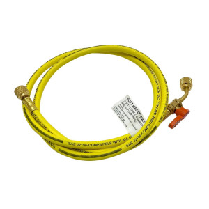 Manifold Hose 60 Uniweld H5smbey H5BVY Cfc/Hcfc/Hfc/R410 Yellow 45 Bend With Valve