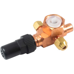 Appli Parts APRV-VA01 Rotolock Valve V01 1 in x 3/8 in ODF solder connection Universal replacement valve will work for refrigeration and air conditioning systems