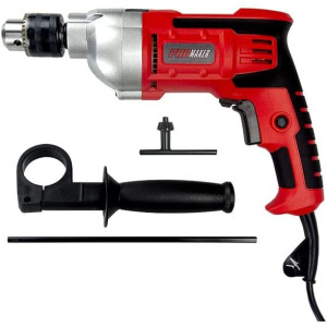 Promaker 1/2in Hammer Drill PRO-TP800 Voltage - Frequency: 120V - 60Hz Amperage: 7.0AMP Power: 800W Speed: 0-2800rpm Chuck size: 1/2in (13mm) Weight: 5.06Lb Cord: 6.5ft