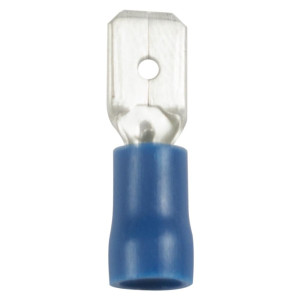 Insulated male slip-on  pack of 50  wire range 16-14  tab size  250 6219LX