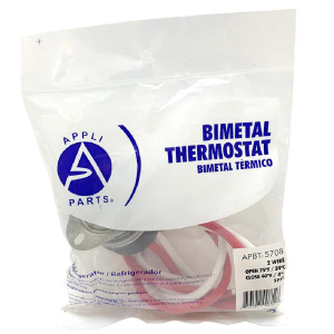 Appli Parts APBT-5708 Bimetal Termico 2 Cables Limitador Resistencia SPST Abre 75 F Cierra 40 Remplaza Bohn, Larkin, Chandler, Climate Control 5708l, 4752c, 30318 SL5708 Sirve Oyon Serie OEA
