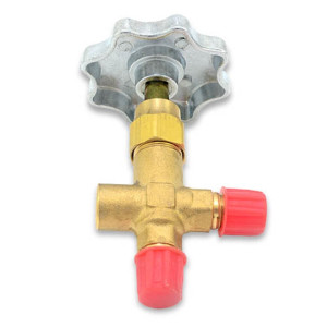 Appli Parts APMG-1B Single Manifold Valve for Refrigeration and Air Conditioning 1/4 in SAE connections Hi or Low pressure Gauge and hose purchase separately