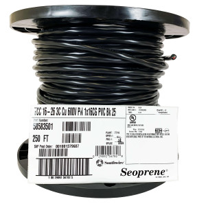 16-4 Cable de Senal - 600 Volt - Mini-Split Cable 250 Pies Color Negro 58583501