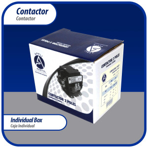 Appli Parts APAC-220240 Contactor 2 Polos 20A 240V Bobina Repuesto para Compresores de CA y Aplicaciones Electricas Certificacion UL E476929 de Trabajo Pesado
