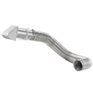 Lambro 1375W-R  Semi-Rigid Transition Duct Preferred Hood Vent Kit 4 inch X 8 ft Replace 316WUL 316W