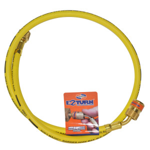 Uniweld EZM3Y Manifold Hose 36 in Yellow 1/4 X 5/16 CFC/HCFC/HFC R410 Ez-Turn Anti-Blowback