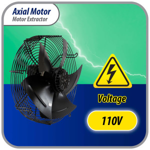 Appli Parts AXF-250-1 9-7/8 in Axial Fan Motor Guard Mounted Fan Blade 110 V, 1 Ph, 50-60 Hz, 70 W, 1590 rpm, Universal replacement for Cold Room Evaporators, Condensing Units, Work Temp -22F to 140F
