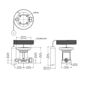 Danfoss 067B3210 TEX12 Thermostatic Element R22/R407c 
