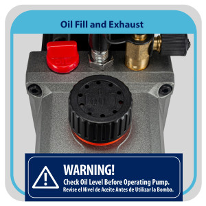 Appli Parts APVCP-311 Bomba de Vacio de 3.0 CFM 1/4 HP 1 etapa 115 V, 60 Hz, para calefaccion, aire acondicionado y sistemas de refrigeracion para aplicaciones domesticas y automotrices 