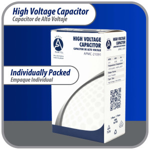 Appli Parts APMC-21091 0.91uf mfd (microfarads) High Voltage Microwave capacitor 2100V 50/60Hz CH85 21091 Universal Replacement for Multiple Brands NO PCB 