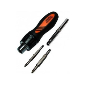 Screwdriver Multiple 6 In 1 With Ratchet Uniweld 6n1rsd 
1/4 - 5/16 drivers
1/4  Nr 1 Sloted Philips 
3/16 Nr 2 Sloted Philips