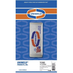 Uniweld TCSD Tip Cleaner Set Tip savers TCSD TCS Standard Sizes 75-49  26060 12 Cleaner Wires File Included