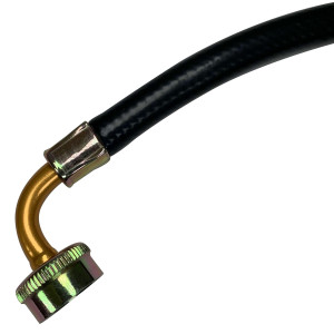 Appli Parts APIH-5934E Manguera 1.5 m Entrada de Agua Lavadora con 2 Sellos o Gomas, rosca de 3/4 pulg, conexiones Recta y codo de 90 grados