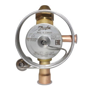 Danfoss 068Z3284 1/4 - 5.5TR Cuerpo de Valvula Expansion, TE 2, R22,R407C, 3/8x1/2 in, Flare x Soldable, Ecualizacion Externa, Bi-Flow, -40 a 10 C, Capacidad determinada por Orificio Venta Separda, Producto Identico 068Z3333