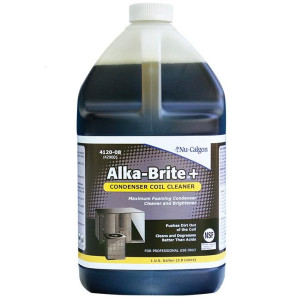 Nu-Calgon 4120-08 Alka Brite Plus 1 Galon, Limpiador Espumoso Alcalino para Condensadores