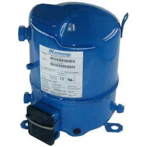 Danfoss MT36JG1QVE 3HP R22, MBP Reciprocating Refrigeration Compressor 208-230/1/60 (V/Ph/Hz), Discharge 1 in V06, Suction 1-1/4 in V09, Rotolock, Mineral Oil,MT36-1V