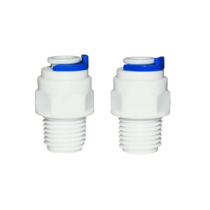 Appli Parts APWF-100K Filtro de Agua en Linea con Conexion de 1/4 de pulg, Incluye Conectores de Bronce APWF-100BC y de Plastico APWF-100PC