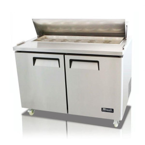 Migali 48 in Mesa de Sandwich - 12 Pans, 2 Puertas 115V 60hz 1ph C-SP48-12-HC Migali 48 in Mesa de Sandwich - 12 Pans, 2 Puertas 115V 60hz 1ph C-SP48-12-HC