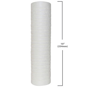 Appli Parts APFC-105P Empaque de 8 Cartucho para Filtro de Agua de 10 pulg de longitud y 5 Micrones, compatible para filtracion de sedimentos, liso de fibra de Polipropileno