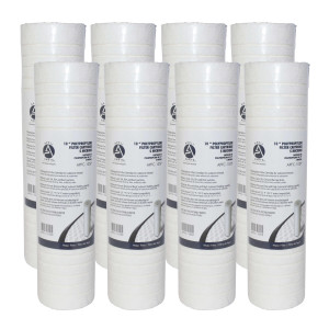 Appli Parts APFC-105P 8 Pack 10 in Sediment Water Filter Replacement Cartridge Compatible with RO Units and Sediment Filtration Systems 5 Micron