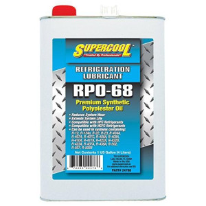 Supercool 24766 RPO-68 Refrigeration Polyolester Oil POE Supercool 1 Gallon / 128oz
