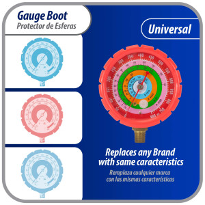 Appli Parts APMG-GBR 2.5 in Red Protective Gauge Boot for Manifold Gauge High pressure