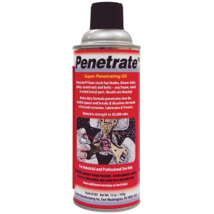 Nu-Calgon 61105 Penetrate HD 12 oz Spray Libera Aspas de Ventilador Atascadas, Ejes de Soplador, Poleas, Tuercas y Pernos Oxidados, Cualquier Pieza de Metal Congelada, Oxidada o Agarrotada