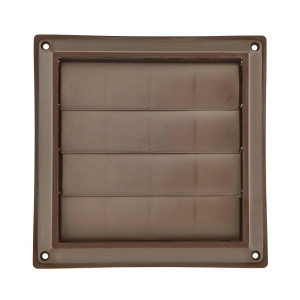 Lambro 361B Brown Plastic Louvered Vent 6 inch

