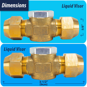 Appli Parts APSG-58 5/8 in Sight Glass and liquid moisture indicator Flare connections with take-apart Body for HVAC/R installations suitable for CFC HCFC HFC refrigerants