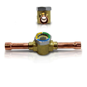Appli Parts APSG-38S 3/8 in Sight Glass and liquid moisture indicator Solder connections with take-apart Body for HVAC/R installations suitable for CFC HCFC HFC refrigerants