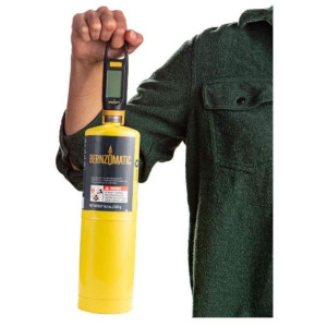 Bernzomatic Balanza Digital Medidor Combustible 423678 Compatible con cilindros desechables con conexion CGA600, Inluyendo combustibles de 14oz y Propano Camping gas de 16oz