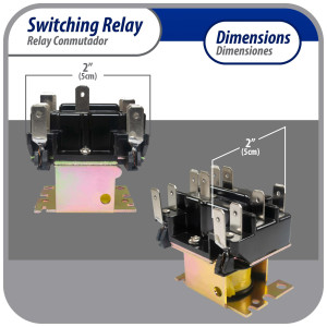 Appli Parts APSWR-341 90-341, 110 VAC, General Purpose Switching Relay, DPDT, for HVAC applications and other general electrical installations, Replaces APSR-341