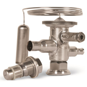 Danfoss 068U2414 1/4 - 7.5TR Expansion Valve Body, TUA, R410A, 3/8x1/2 in, Solder, ODF, Internally equalized, Single-flow, -40 to 50 F, Capacity determined by Orifice size Sold Separately