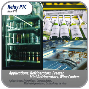 Appli Parts Interruptor de rele para mini nevera de 1 pin 4,7 Ohmnios, 110V, rele de arranque PTC universal, pieza de repuesto para multiples marcas de refrigeradores, enfriadores de vino APSR-4003P