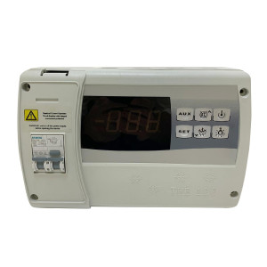 Caja Control THE120 220v/1ph/50-60hz IP65 Braker Siemens 5SU9 356 RCBO C25, 2 x Sensor NTC 5 Salidas, 2 Entradas Sensores, 3 Entradas Digitales, RS485, Max 25Amps