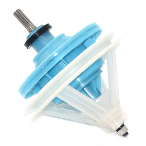 Appli Parts APTW-89026 Washing Machine Transmission replacement for Mabe, Splined Shaft (10 Splines), 4 Hole Base, Pulley 5-13/16 in (148mm)