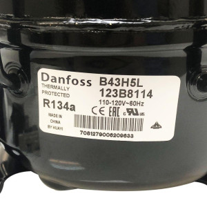 Danfoss B43H5L 1/10HP R134a Fractional Refrigeration Compressor LBP 115/1/60 (V/Ph/Hz) 123B8114 RSIR