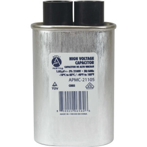 Appli Parts APMC-21105 Condensador Capacitor para microondas 1.05 Mfd uF (microfaradios) Alto Voltaje 2100V tipo CH85 21105 Remplazo universal para multiples marcas