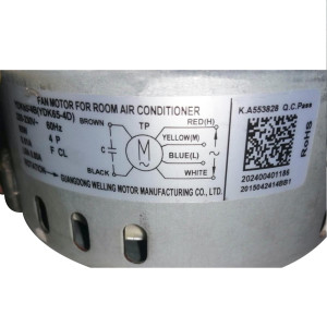 Fan Motor Indoor Unit Shaft 4in Long X 1/4in YDK65-4B (Ydk65-4d) KT-65-4-9 RoHS 220-230v 65w 0.51a Ccwse 202400401186 / 11002012002595 11002012030949
Fits: ecox EDDM030C16B EDDM036C16B