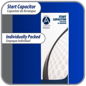 Appli Parts CON-590-110 Motor Start Capacitor 590-708 MFD uF, 110-125 VAC. Universal for Electric Motor Applications, 1.75 in Wide, 3.38 in Height
