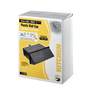 Lambro 1170G Gray Plastic Wall Cap Vent 3-1/4 inch X 10 inch