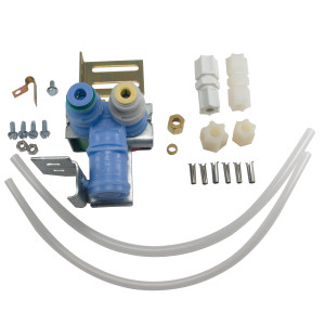 Whirlpool 4318046  Genuine OEM Water Inlet Valve Includes conversion kit from quick connect to fasteners.
Fits: 2188542 2182106 TJWV8046 1022 2002182 3307 4210533 46004210533 627403 627431 627580 627859 627890 627937 627963 628164 628184 628185 628238 628