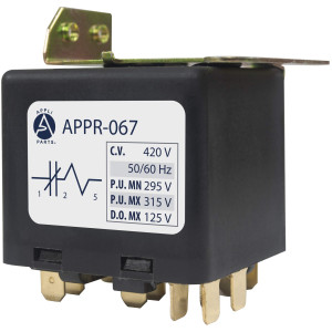 Appli Parts APPR-067 Potential Relay 067, Coil Voltage 420 V, Min Pick up 295 V, Max Pick up 315 V, Max Drop Out 125 V, 50/60 Hz Universal replacement for HVAC and Refrigeration units