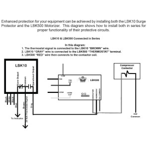 Supco Linebacker Surge Protector And Voltage Monitor 120-208-240v/60hz Lbk10